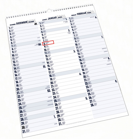 3-MONATSPLANER - BÜROPLANER - OFFICE PLANER